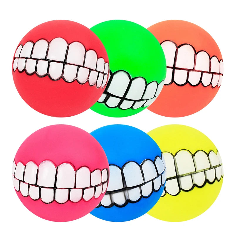 Dog Ball Teeth Funny Trick Toy