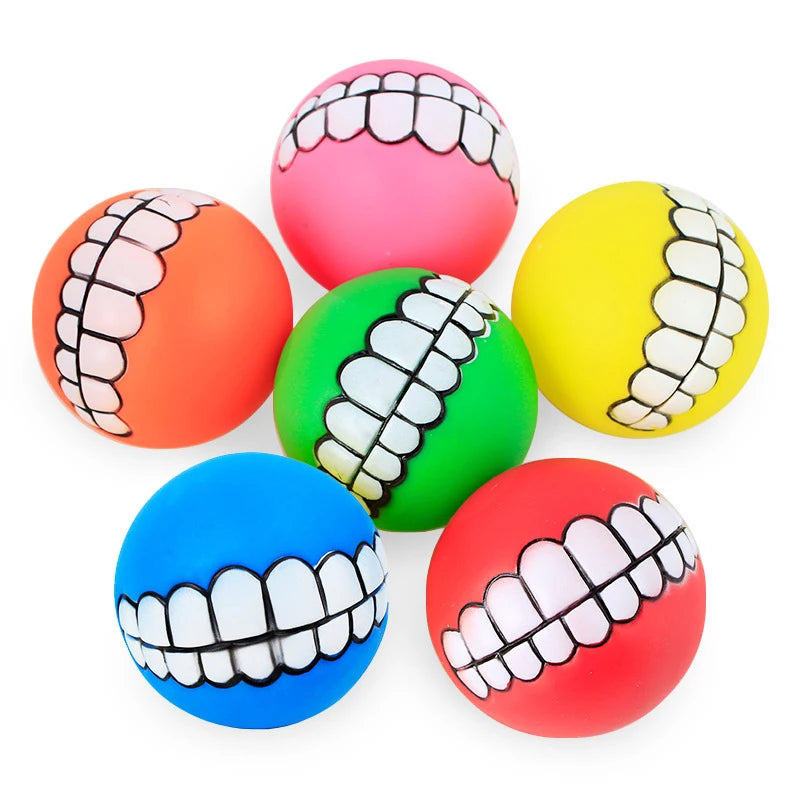 Dog Ball Teeth Funny Trick Toy
