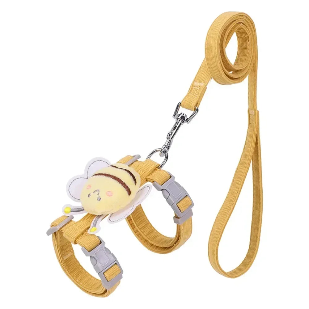 Adjustable Cartoon Bee Double Layer Harness