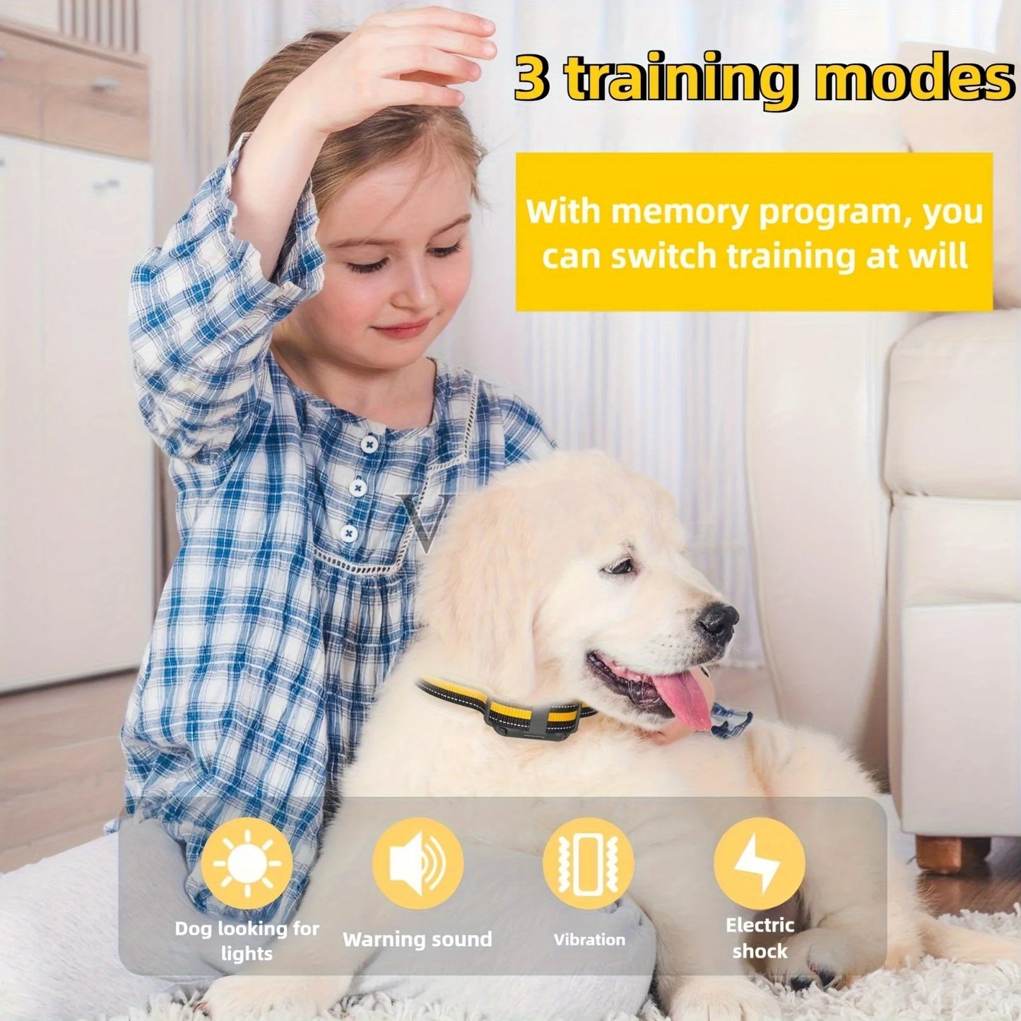 Rechargeable Anti Barking Shock Vibration Collar
