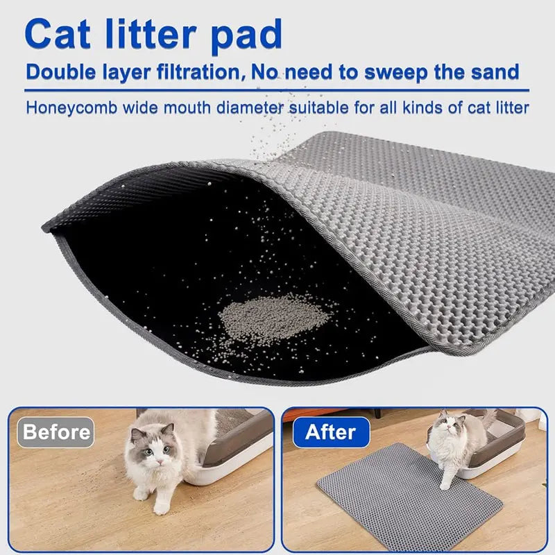 Waterproof Double Layer Pet Litter Mat