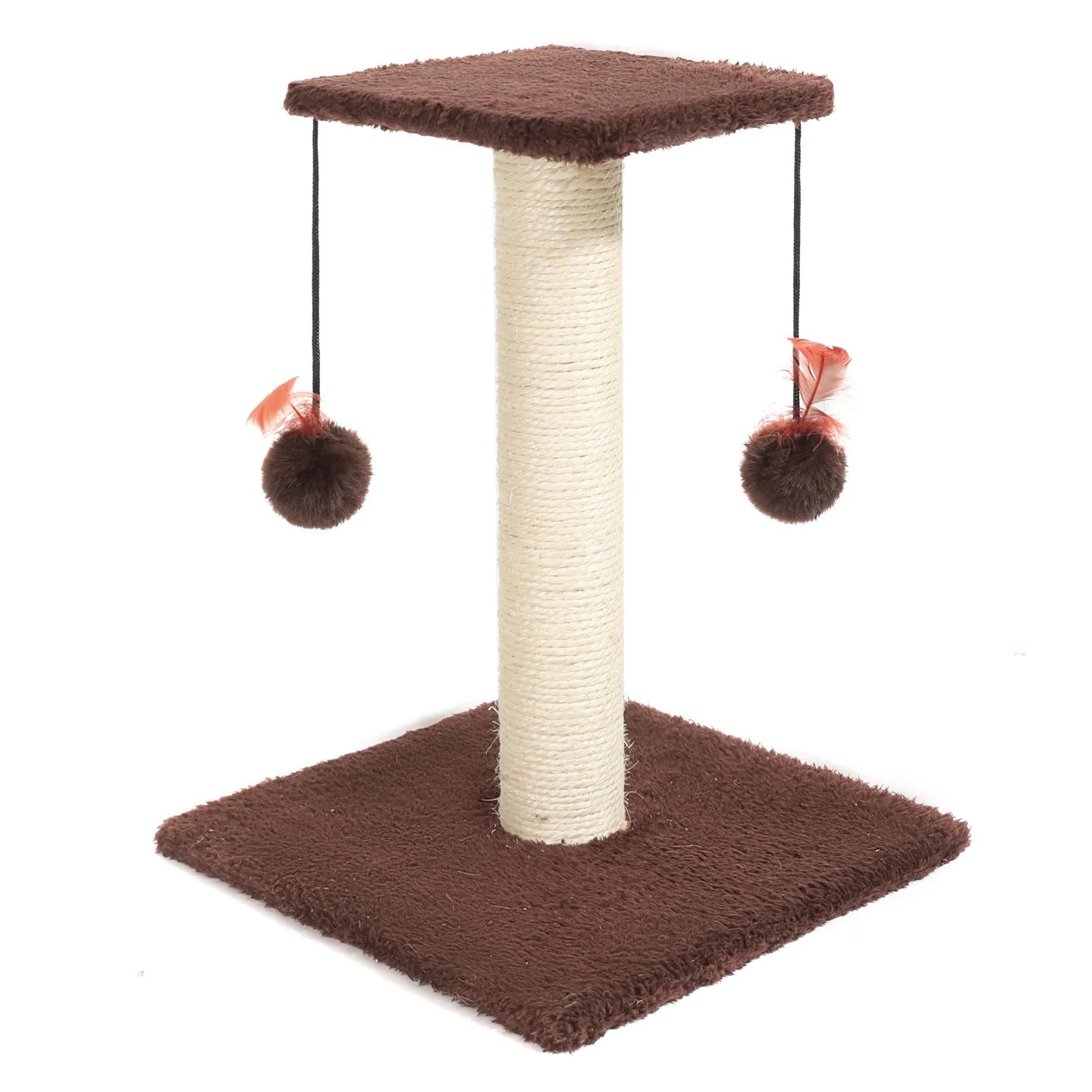 Agave Cat Scratching Post with Hanging Toy