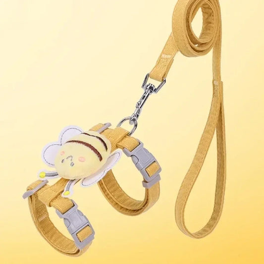 Adjustable Cartoon Bee Double Layer Harness