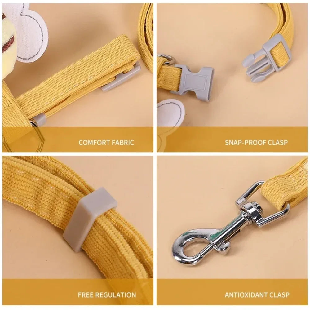 Adjustable Cartoon Bee Double Layer Harness