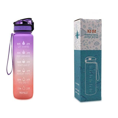 1L Tritan Water Bottle Time Marker