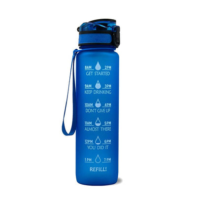 1L Tritan Water Bottle Time Marker