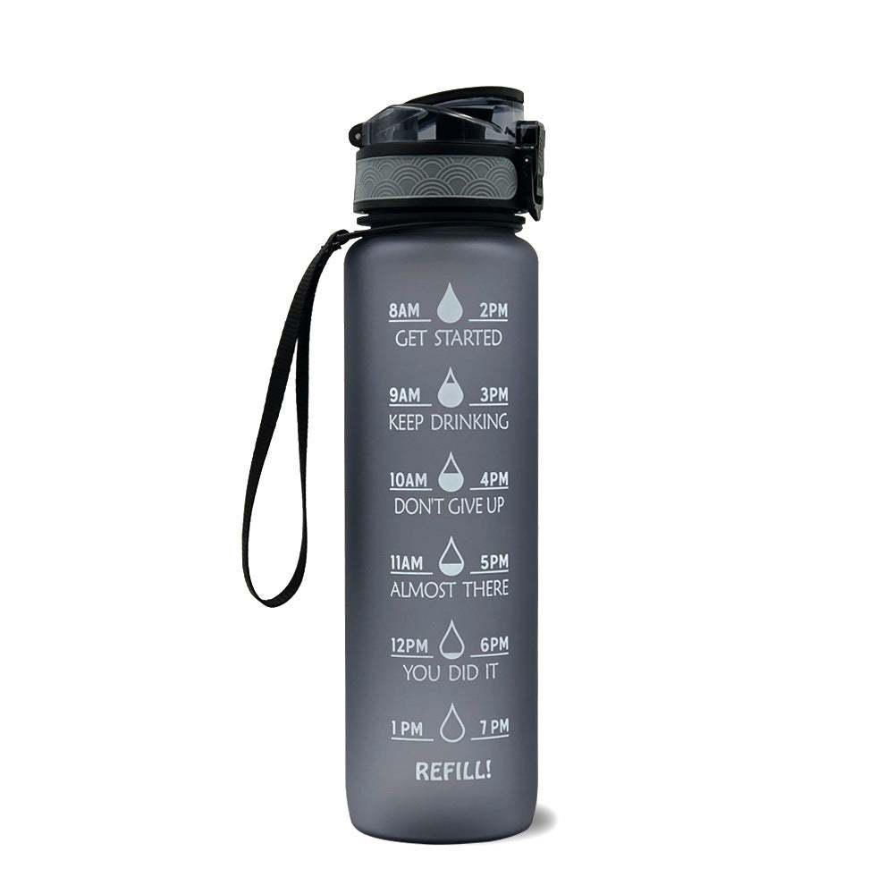 1L Tritan Water Bottle Time Marker