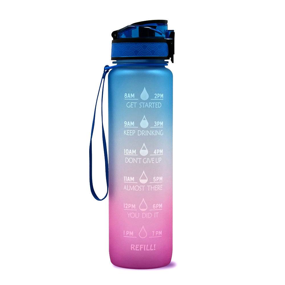 1L Tritan Water Bottle Time Marker