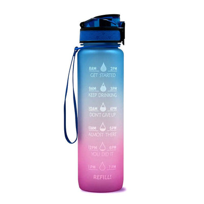 1L Tritan Water Bottle Time Marker