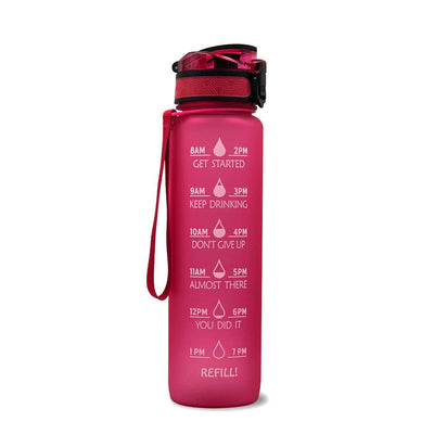 1L Tritan Water Bottle Time Marker