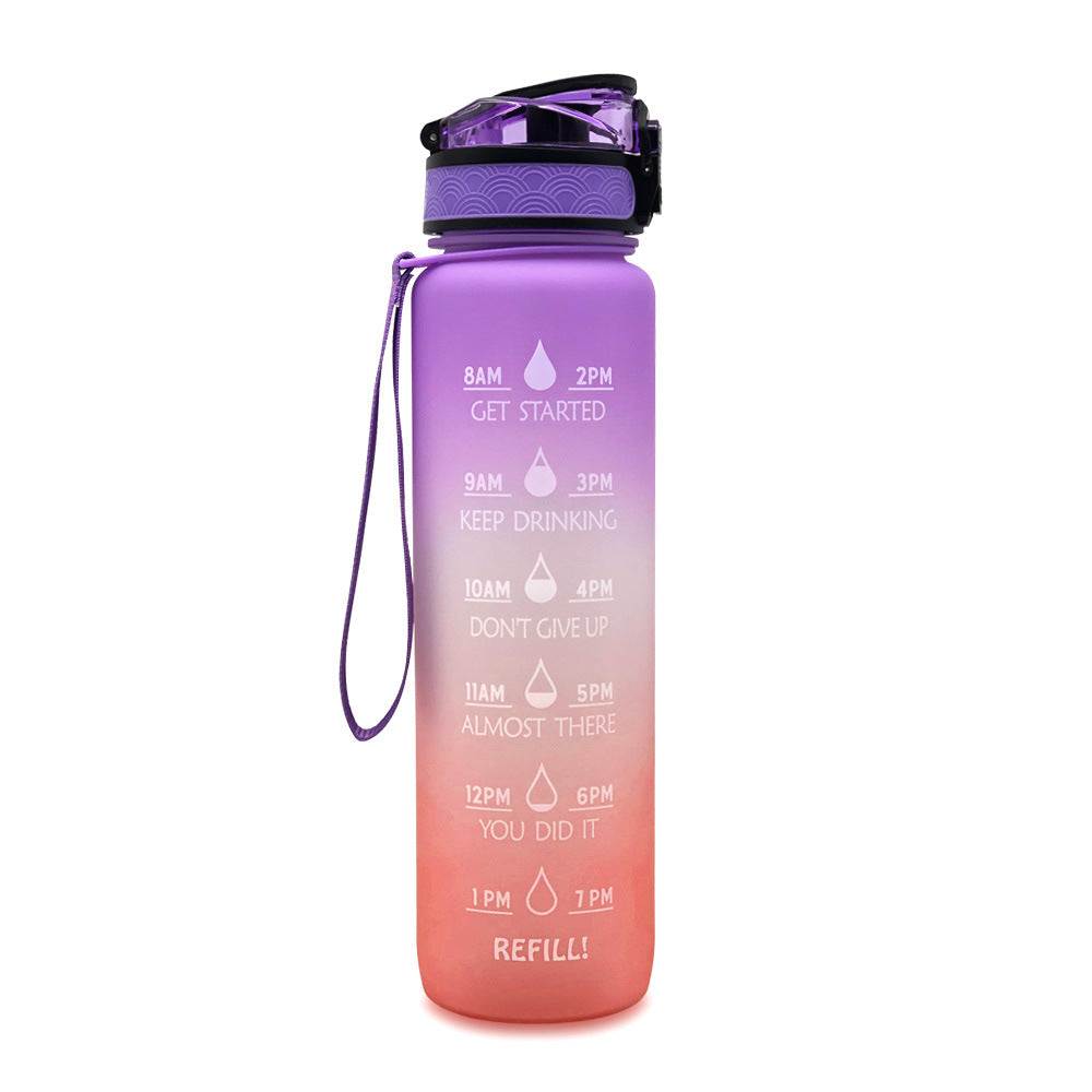 1L Tritan Water Bottle Time Marker