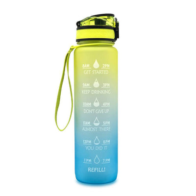 1L Tritan Water Bottle Time Marker