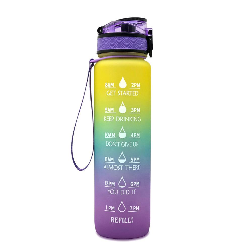 1L Tritan Water Bottle Time Marker