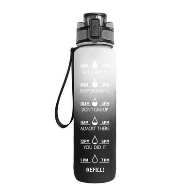 1L Tritan Water Bottle Time Marker