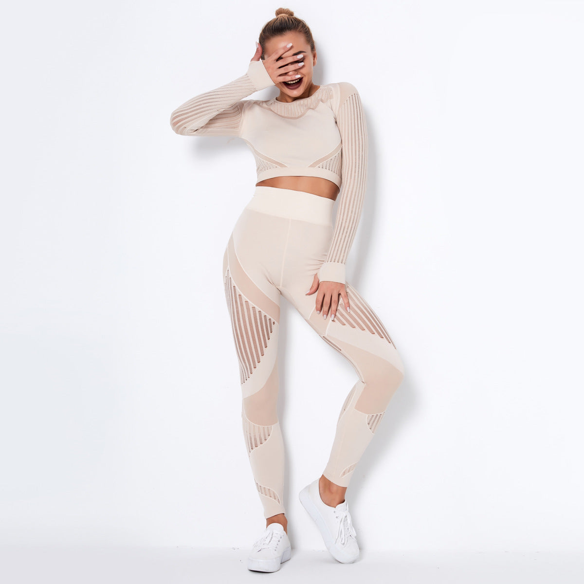 Absorbent Yoga Long-Sleeved Suit