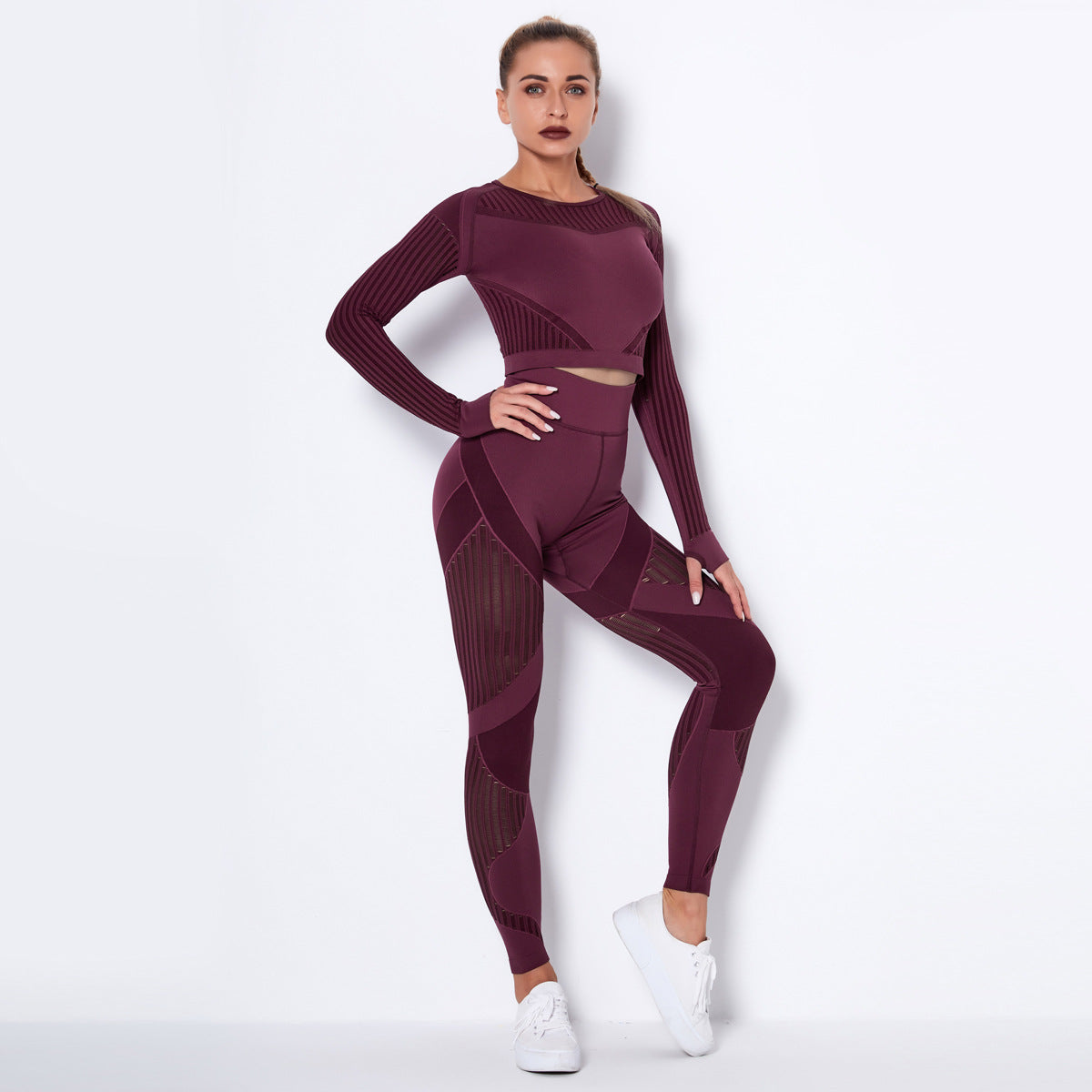 Absorbent Yoga Long-Sleeved Suit