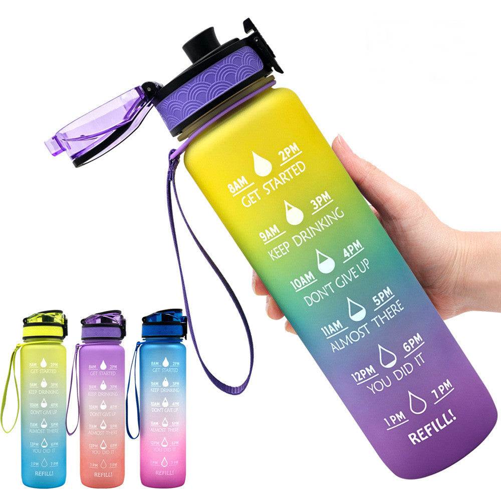 1L Tritan Water Bottle Time Marker