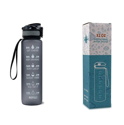 1L Tritan Water Bottle Time Marker