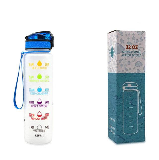 1L Tritan Water Bottle Time Marker