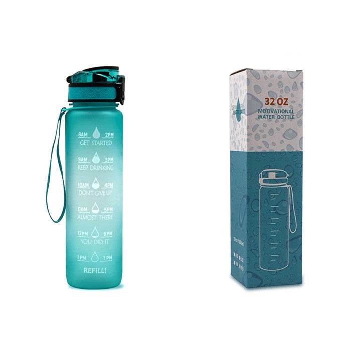 1L Tritan Water Bottle Time Marker