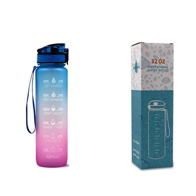 1L Tritan Water Bottle Time Marker