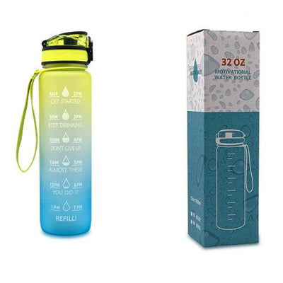 1L Tritan Water Bottle Time Marker