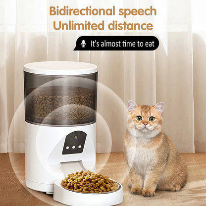 6L Smart Camera for Pet/dog /cat Feeder with Camera Timed Feeder Control by App Pet Feeder Automatic