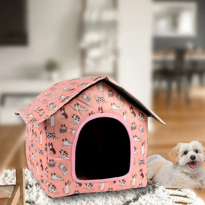 Foldable Waterproof Pet House – Indoor & Outdoor Shelter