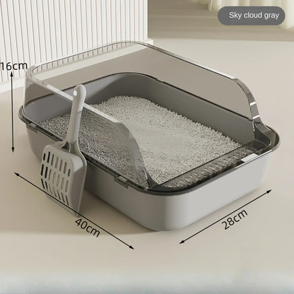 CleanPaws Semi-Enclosed Cat Litter Box