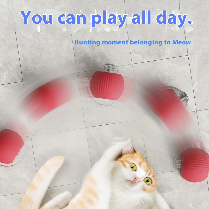 Smart Interactive Rolling Ball Toy for Cats