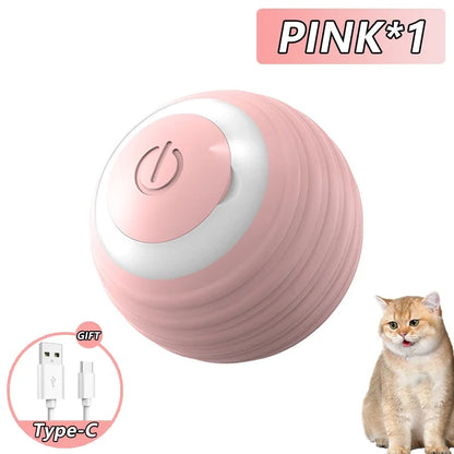 Smart Automatic Rolling Cat Ball Toy