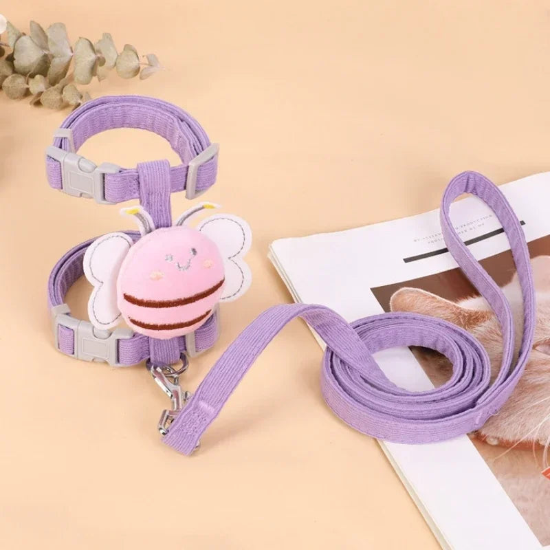 Adjustable Cartoon Bee Double Layer Harness