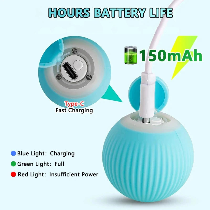 Smart Automatic Rolling Cat Ball Toy