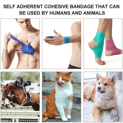 Self-Adhesive Elastic Bandage Wrap (6/12 Pack)