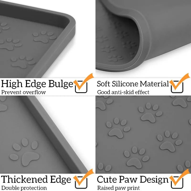 Waterproof Silicone Pet Placemat – Non-Slip Feeding Mat
