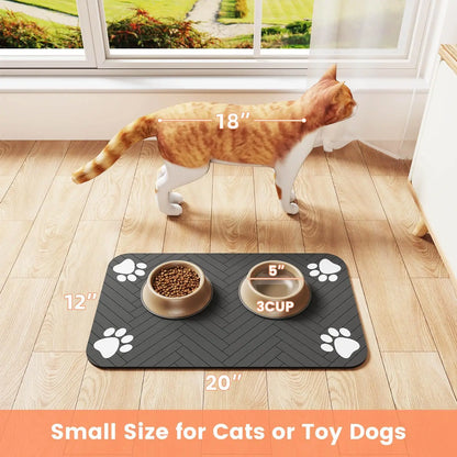 QuickDry Pet Feeding Mat