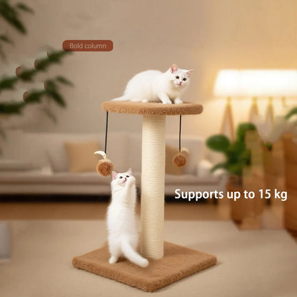 Agave Cat Scratching Post with Hanging Toy