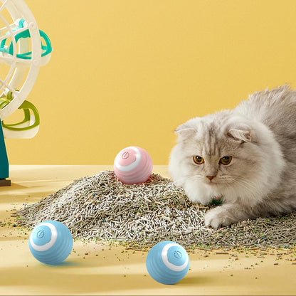 Smart Automatic Rolling Cat Ball Toy