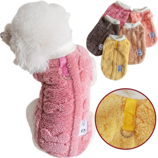 Warm Fleece Pullover for Dogs