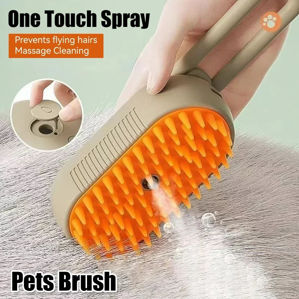 Electric Pet Comb with Spray