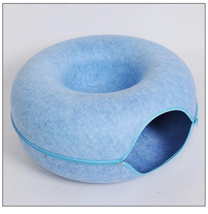 Donut Cat Bed & Interactive Tunnel