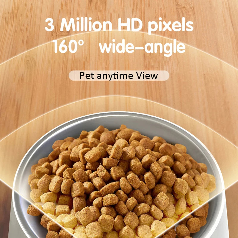 6L Smart Camera for Pet/dog /cat Feeder with Camera Timed Feeder Control by App Pet Feeder Automatic