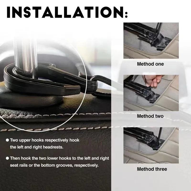 Pet Car Safety Barrier with Storage Mesh