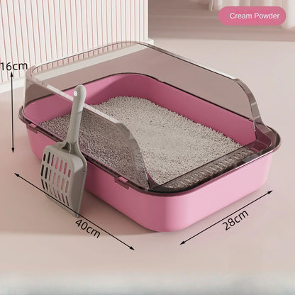 CleanPaws Semi-Enclosed Cat Litter Box