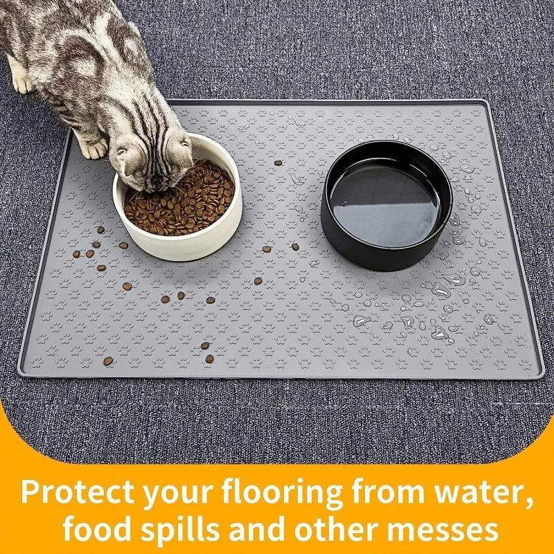Waterproof Silicone Pet Placemat – Non-Slip Feeding Mat