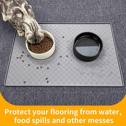 Waterproof Silicone Pet Placemat – Non-Slip Feeding Mat
