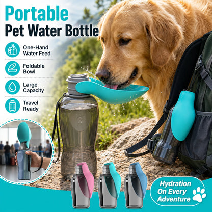 Portable Dog Water Bottle – Leakproof Travel Dispenser