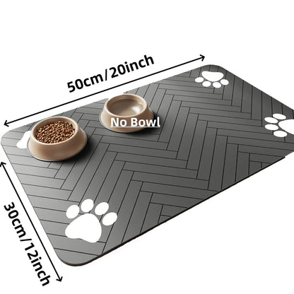 QuickDry Pet Feeding Mat