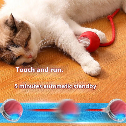 Smart Interactive Rolling Ball Toy for Cats
