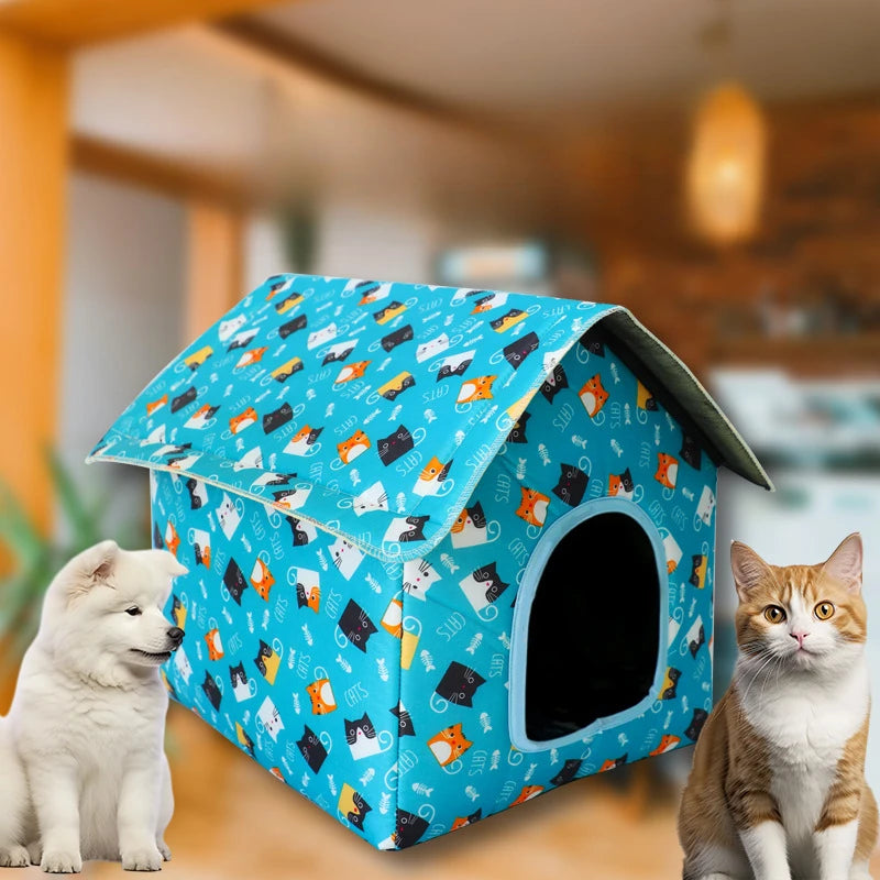 Foldable Waterproof Pet House – Indoor & Outdoor Shelter